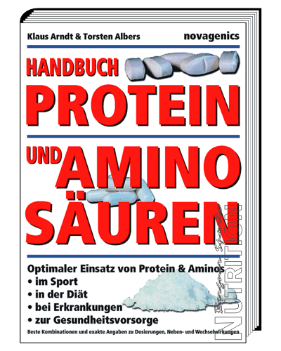 Nachschlagewerk über Eiweiß und Aminosäuren für Höchstleistungen im Sport Abbildung des Handbuchs Protein und Aminosäuren